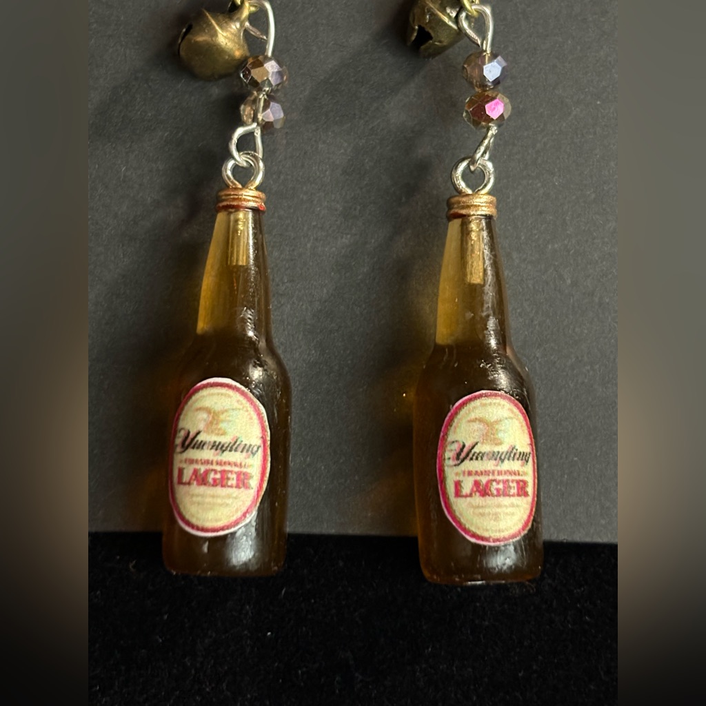 Yuengling Lager Bottle Earrings